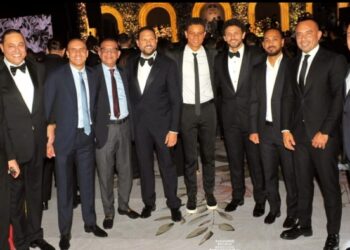 حضور الفنان الكبير ورجل الاعمال عماد زياده وشقيقه رجل الأعمال شريف زياده وجميع العائله حفل زفاف لاعب المنتخب ولاعب النادي الأهلي محمد هاني