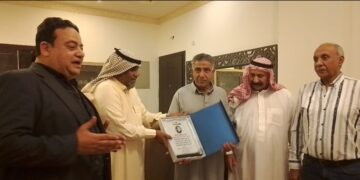 تكريم زياد الجهنى أبو طارق درع الاصالة