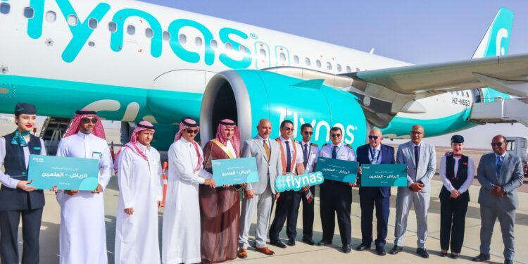 طيران ناس يحتفل بتشغيل أول رحلة مباشرة بين الرياض و العلمين بالساحل الشمالي