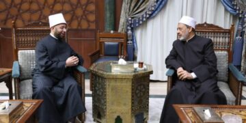 شيخ الأزهر يستقبل وزير الأوقاف بمشيخة الأزهر