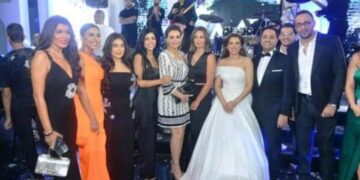 زفاف المنتج مصطفى الغزولي والممثلة بتول الحداد بحضور أبرز نجوم الفن
