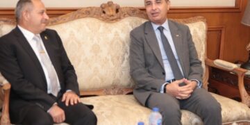 وزير التموين والتجارة الداخلية يصل محافظة بورسعيد ويستقبله اللواء أركان حرب محب حبشي محافظ بورسعيد