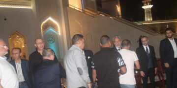 عزاء والده المؤلف باهر دويدار في مسجد الشرطة التجمع الأول