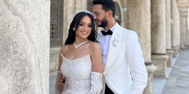 بحضور الشيخ أسامة قابيل .. زفاف الطيار أحمد الزقازيقي على سلمى قطب في قلعة صلاح الدين