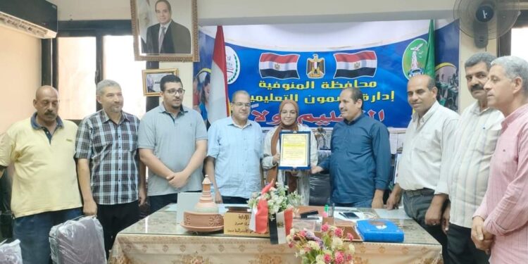 إدارة أشمون التعليمية تكرم ابنتها ندى فخر المنوفية