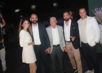 المهندس محمد الحاج الشريك الأساسي في شركه Palmier development في الحفل الذي أقامته الشركه داخل الصوت والضوء الهرم