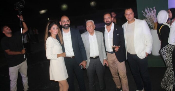 المهندس محمد الحاج الشريك الأساسي في شركه Palmier development في الحفل الذي أقامته الشركه داخل الصوت والضوء الهرم