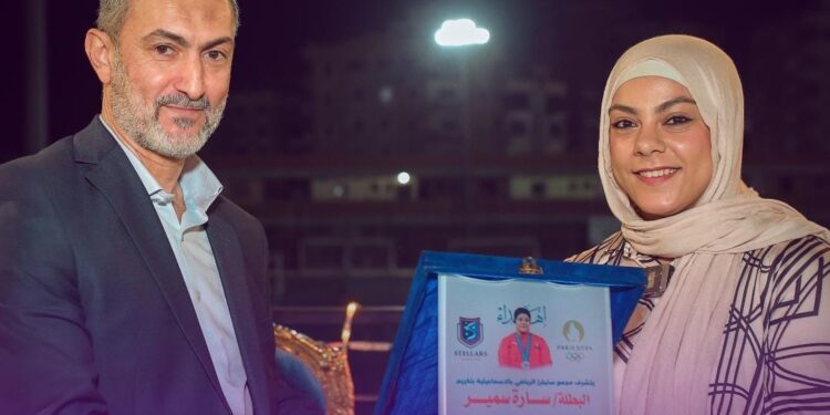 البطلة سارة سمير في ضيافة نادي ستيلرز بالإسماعيلية