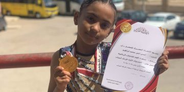 أيسن أيمن تحصد ذهبية بطولة كأس مصر لجمباز الايروبيك