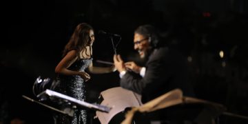 أنغام وهاني فرحات يشعلان المتحف الكبير بحفل أسطوري كامل العدد