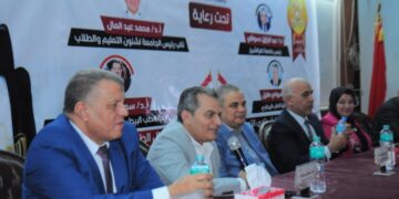 رئيس جامعة كفر الشيخ يشهد حفل استقبال الطلبة الجدد وذكري انتصارات حرب اكتوبر المجيدة بكلية الطب البيطري