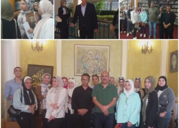 مكتبة  القاهرة الكبرى  تستقبل  الفرقة الثالثة  للسياحة والفنادق  للتعرف على برامجها الثقافية والورش