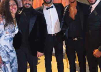 حضور المنتج هاني محروس وحرمه حفل زفاف نجل النائب معتز محمود