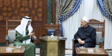 شيخ الأزهر يستقبل الشيخ نهيان بن مبارك وزير التسامح الإماراتي بمشيخة الأزهر