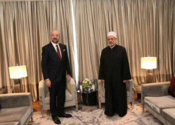 شيخ الأزهر يستقبل رئيس المجلس الأوروبي في أذربيجان ويناقشان المآسي الإنسانية المعاصرة