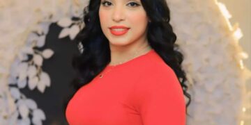 احدث اطلاله الفنانه غاده محمود بالفستان الاحمر تبهر جمهورها على السوشيال ميديا