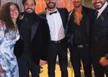 حضور المنتج هاني محروس وحرمه حفل زفاف نجل النائب معتز محمود