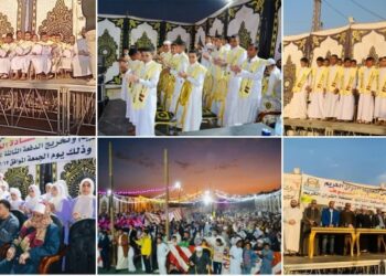 مركز الرحمن لعلوم القرآن بالصف يحتفل بتخرج 142 حافظا لكتاب الله وفاعلي الخير يتبرعون بـ 4 عمرات للخريجين