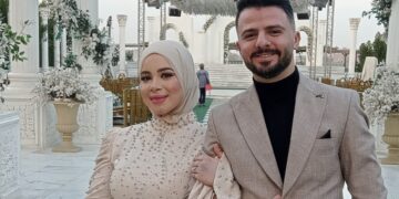 تهنئه من موقع صدى الأخبار للعروسين  شاهر على عبد التواب و بسملة أسامة السيد