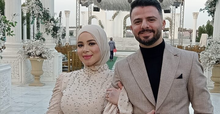 تهنئه من موقع صدى الأخبار للعروسين  شاهر على عبد التواب و بسملة أسامة السيد