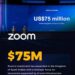 زووم ZOOM تعلن استثمار 75 مليون دولار بالسعودية وتستعرض ابتكاراتها خلال مشاركتها في مؤتمر ليب 2025 LEAP