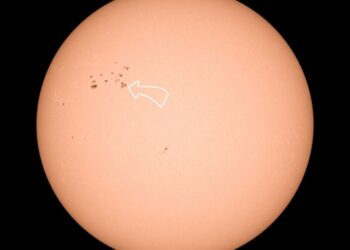 *الآن : بقعة شمسية نشطه* 🔆💥