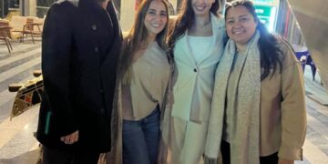 أبطال مسلسل الأميرة ظل حيطه يحتفلون بإنتهاء تصويره