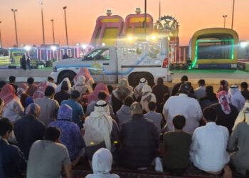 هيئة الأمر بالمعروف بمحافطة الأحساء تفعل المصلى المتنقل في مهرجان شتوية العيون