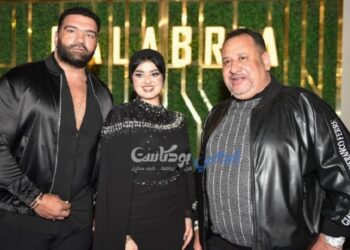 رجل الأعمال شندى يحي ورجل الأعمال صبرى نخنوخ فى استقبال نجوم الفن والمجمتع فى خيمة كالابريا