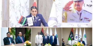 وزارة العمل والتأهيل توقع مذكرة تفاهم مع شركة إعمار ليبيا القابضة لتأهيل الباحثين عن ايجاد فرص عمل حقيقية بالتزامن مع بالتزامن مع الاحتفال بتخريج الدفعه الأولى للشباب الليبي من عمال مصر الاقتصادية