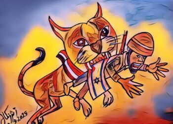 الوشق المصري ينتقم: فنان مصري يوثق هجومه على جنود إسرائيليين في كاريكاتير جريء