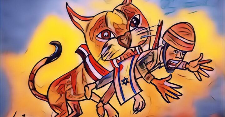 الوشق المصري ينتقم: فنان مصري يوثق هجومه على جنود إسرائيليين في كاريكاتير جريء