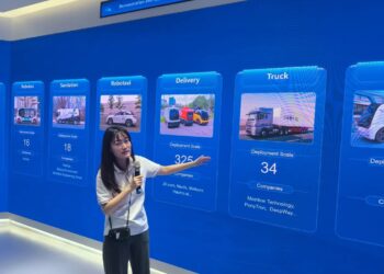 الصين تطلق الباص الذكى بدون سائق فى شوارع بكين