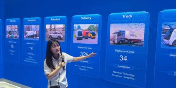 الصين تطلق الباص الذكى بدون سائق فى شوارع بكين