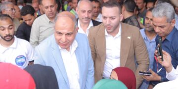 محافظ المنيا  ومحسن حتة يشهدان  قافلة طبية مجانية بمغاغة برعاية حزب مستقبل وطن أمانة المنيا