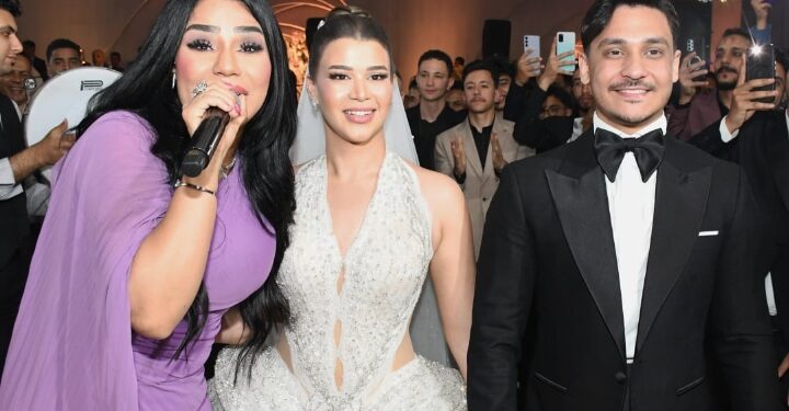 حكيم  وامينة واوكا يشعلون زفاف نجل سيد ربيع بحضور المشاهير والشخصيات العامة