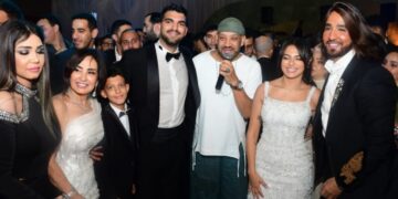 أمل رزق تحتفل بزفاف ابنتها هيا كتكت وادم مصطفي العربي بحضور  نجوم الفن والمشاهير