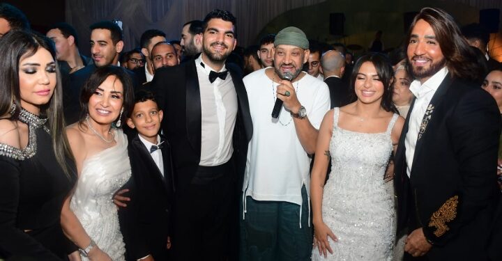 أمل رزق تحتفل بزفاف ابنتها هيا كتكت وادم مصطفي العربي بحضور  نجوم الفن والمشاهير