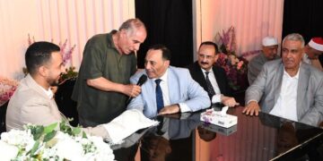 خالص التهاني والتبريكات لعقد قران كريمة سعادة اللواء حسام عبد الواحد