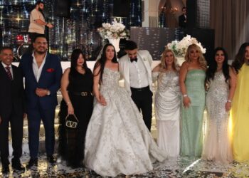 نجوم الفن والإعلام والمجتمع في حفل زفاف نجلة سيدة الأعمال فاطمه الشريف