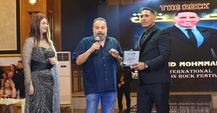 شكر وتقدير للفنان القدير أحمد الحلواني من رجل الأعمال أحمد المحمدي رئيس مهرجان الصخرة