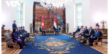 رئيس جمهورية فيتنام يصدر بيانًا صحفيًا عقب اجتماعه مع رئيس وزراء جمهورية مصر