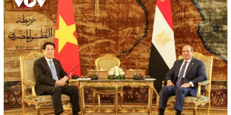 الرئيس الفيتنامي يُجري مباحثات مع الرئيس عبد الفتاح السيسي خلال زيارة رسمية لمصر