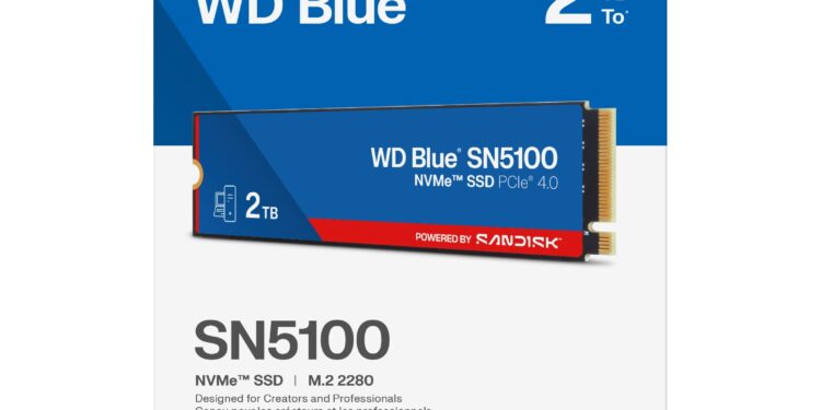 Sandisk® تُطلق محرك الأقراص WD Blue® SN5100 NVMe™ SSD بسرعات أعلى للمبدعين والمحترفين