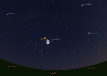 قلب العقرب يجاور القمر مرتين خلال أغسطس الجاري