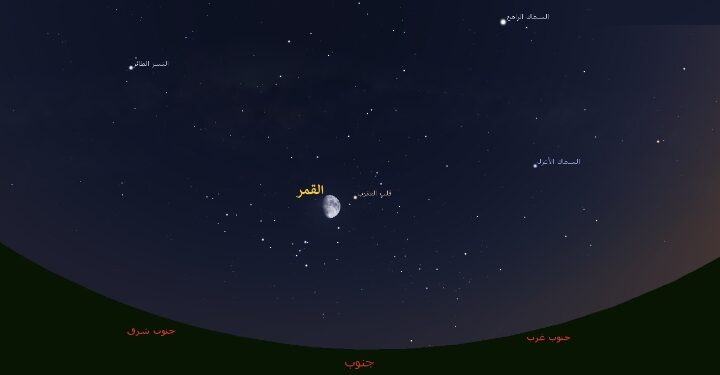 قلب العقرب يجاور القمر مرتين خلال أغسطس الجاري