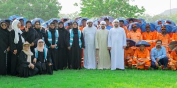 فريق شكراً لعطائك التطوعي ينظم مبادرتين تطوعيتين بعنوان “مظلة السعادة” و”سقيا الفجيرة”