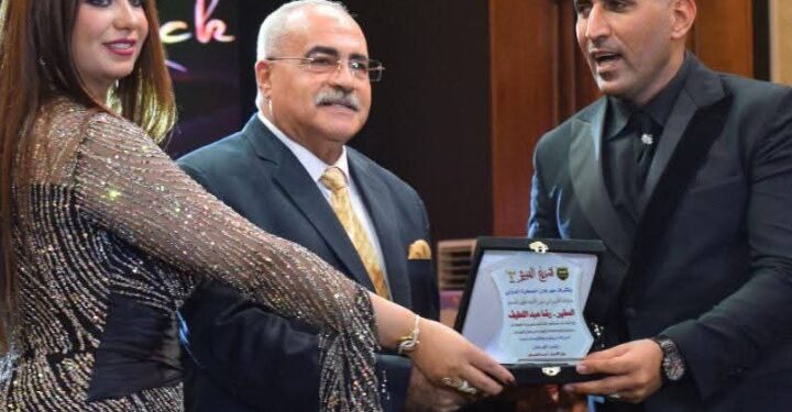 رجل الأعمال أحمد المحمدي رئيس مهرجان الصخرة يتقدم بخالص الشكر والتقدير إلى السفير الدكتور / رضا عبد اللطيف رئيس أكاديمية سنتليون للتدريب