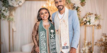 المخرج محمد زياد والفنانة دلال الصغيرة يعقدان قرانهما في جدة عروس البحر الأحمر.