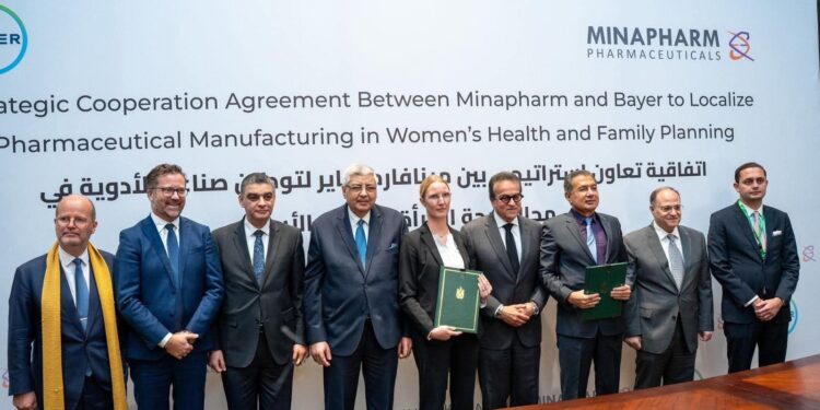 “مينا فارم وباير” تُعلنان تحالف استراتيجي لتوطين التصنيع ونقل تكنولوجيا الدواء وترسيخ مكانة مصر كـ ” بوابة أفريقيا” للتصدير